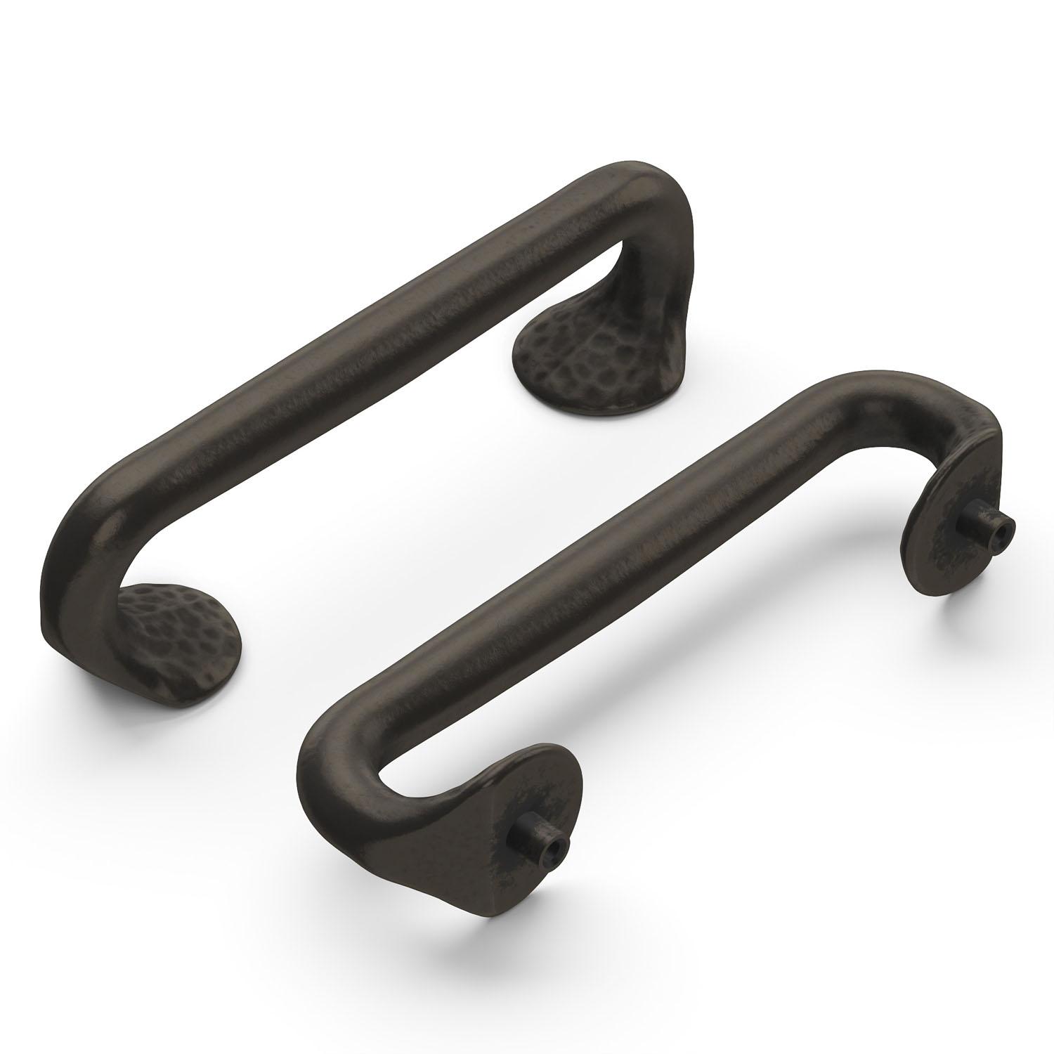 3.78" Black Iron Craftsman Door Pull/Handle