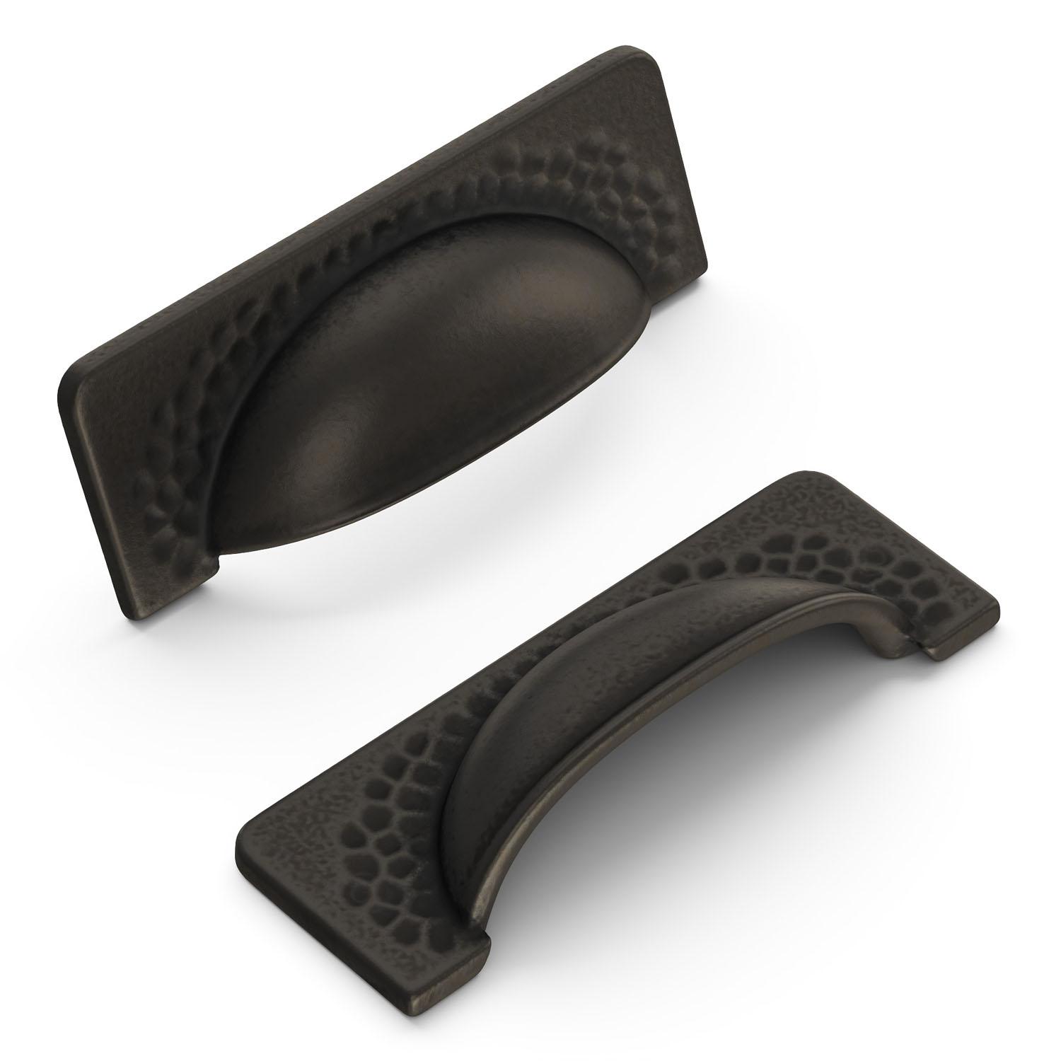 3.78" Black Iron Craftsman Door Pull