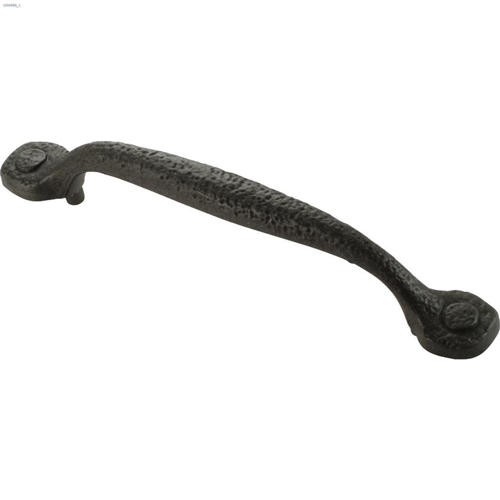 5.04" Black Iron Refined Rustic Door Pull/Handle