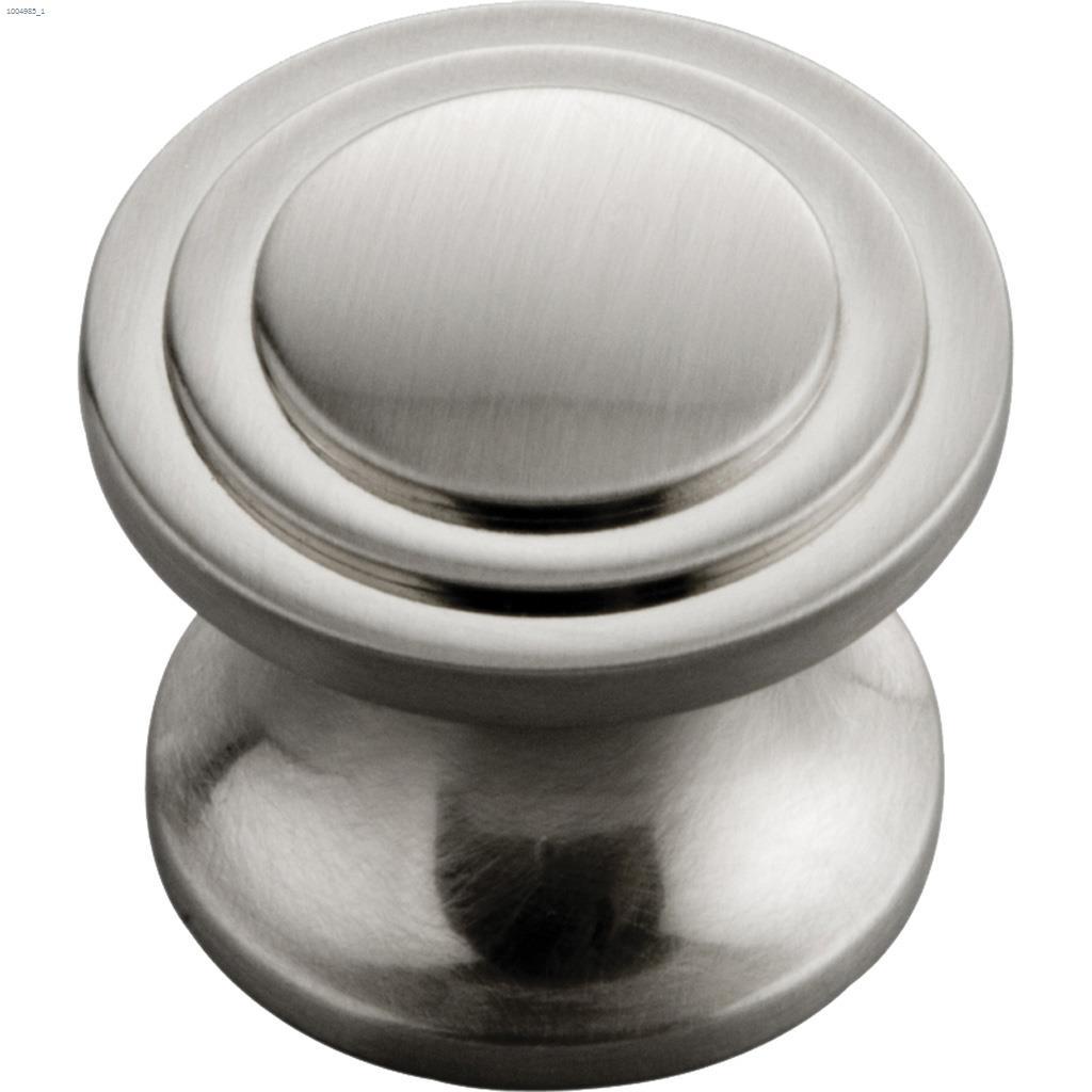 1" Satin Nickel Deco Door Knob
