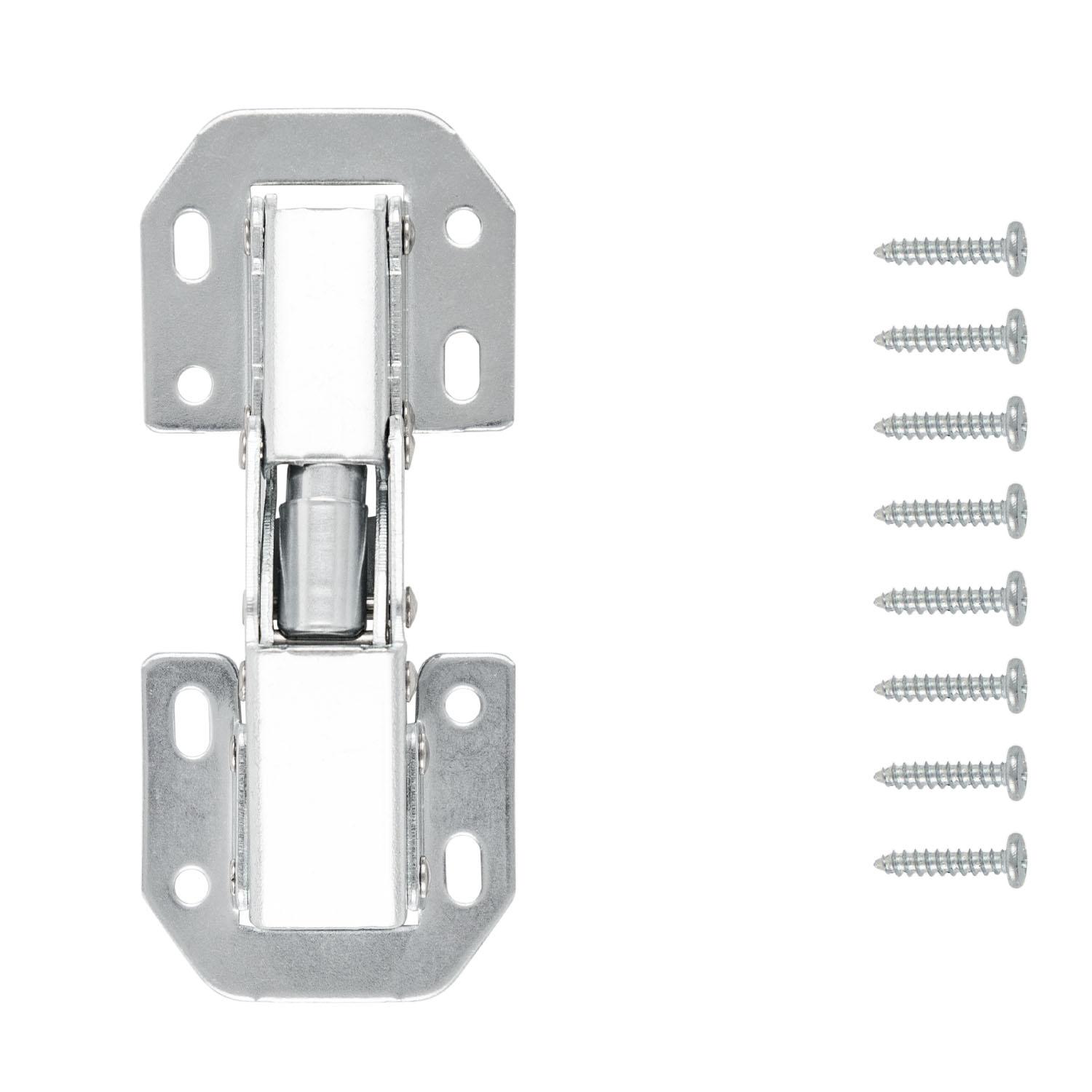 Cadmium Steel Euro Full Overlay Hinge