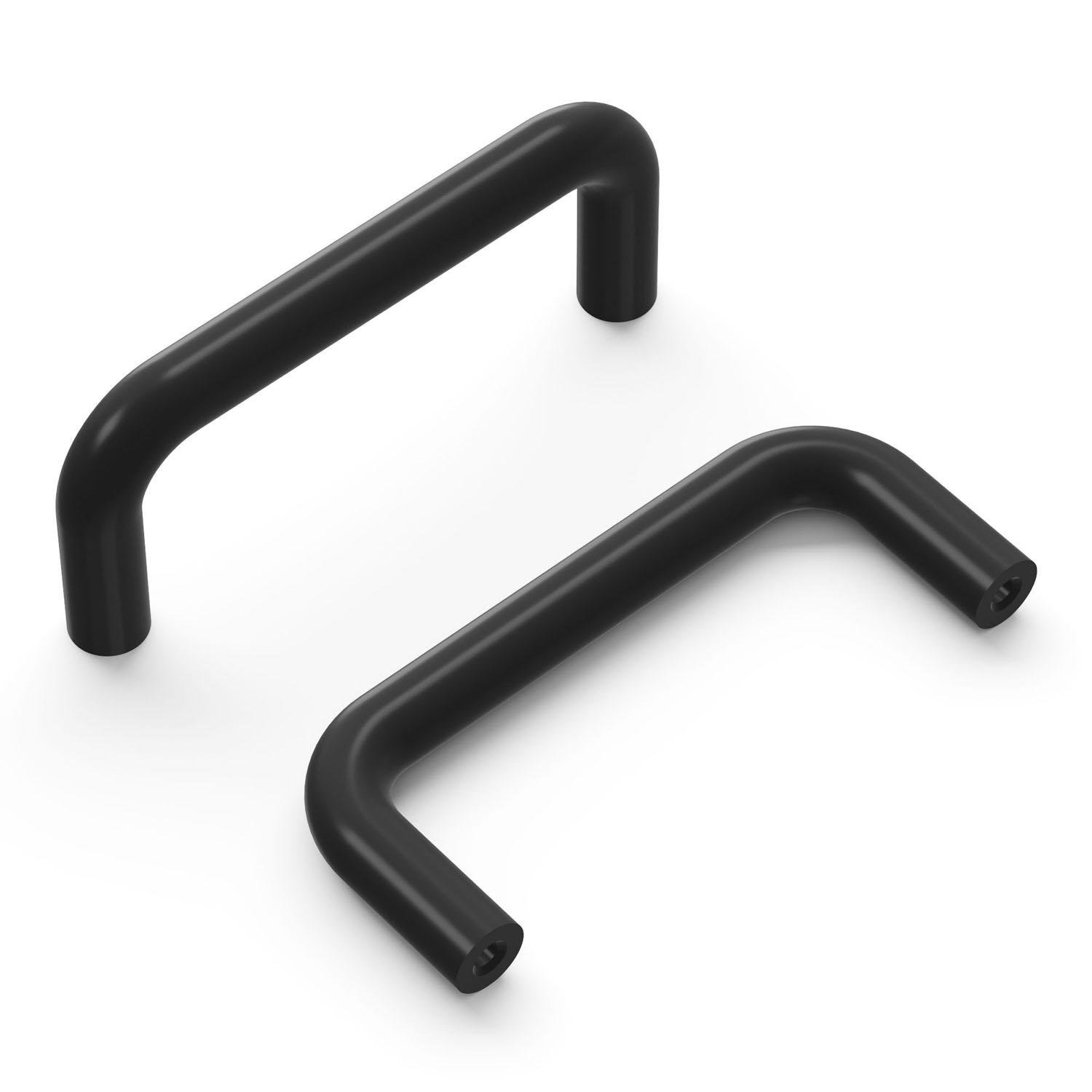 3" Poignée de porte Midway noire