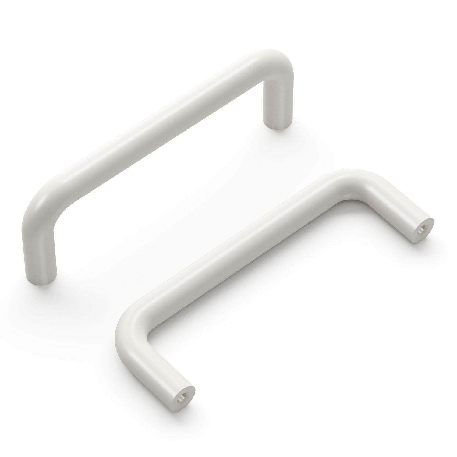 3.7" White Midway Door Pull