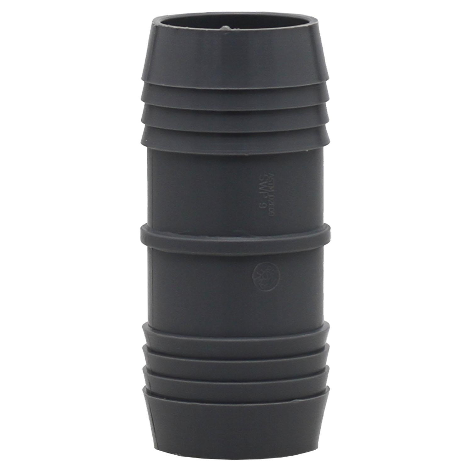 1-1/2" Embout du raccord de tuyau en polyéthylène gris