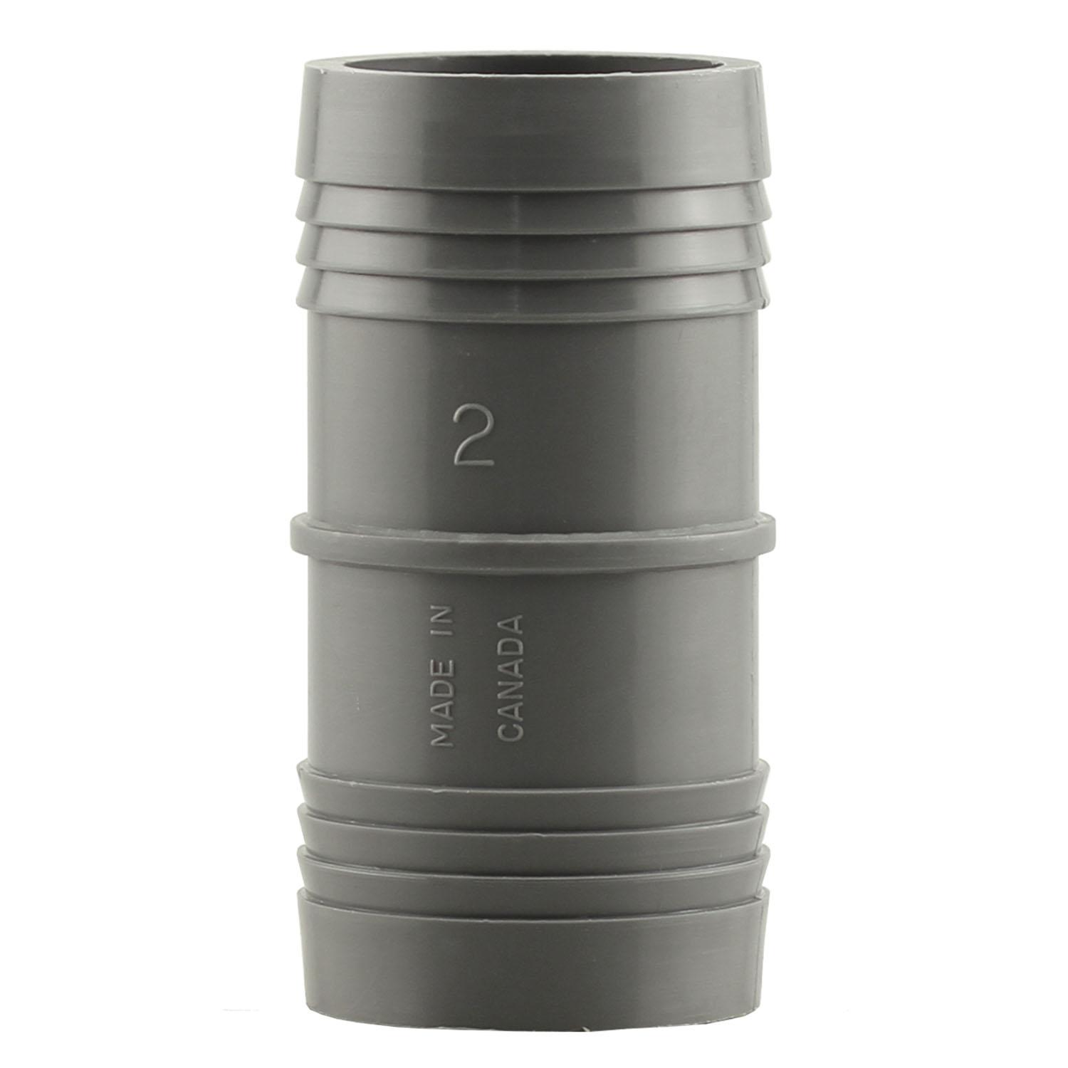 2" Insert End Gray Polyethylene Hose Coupling