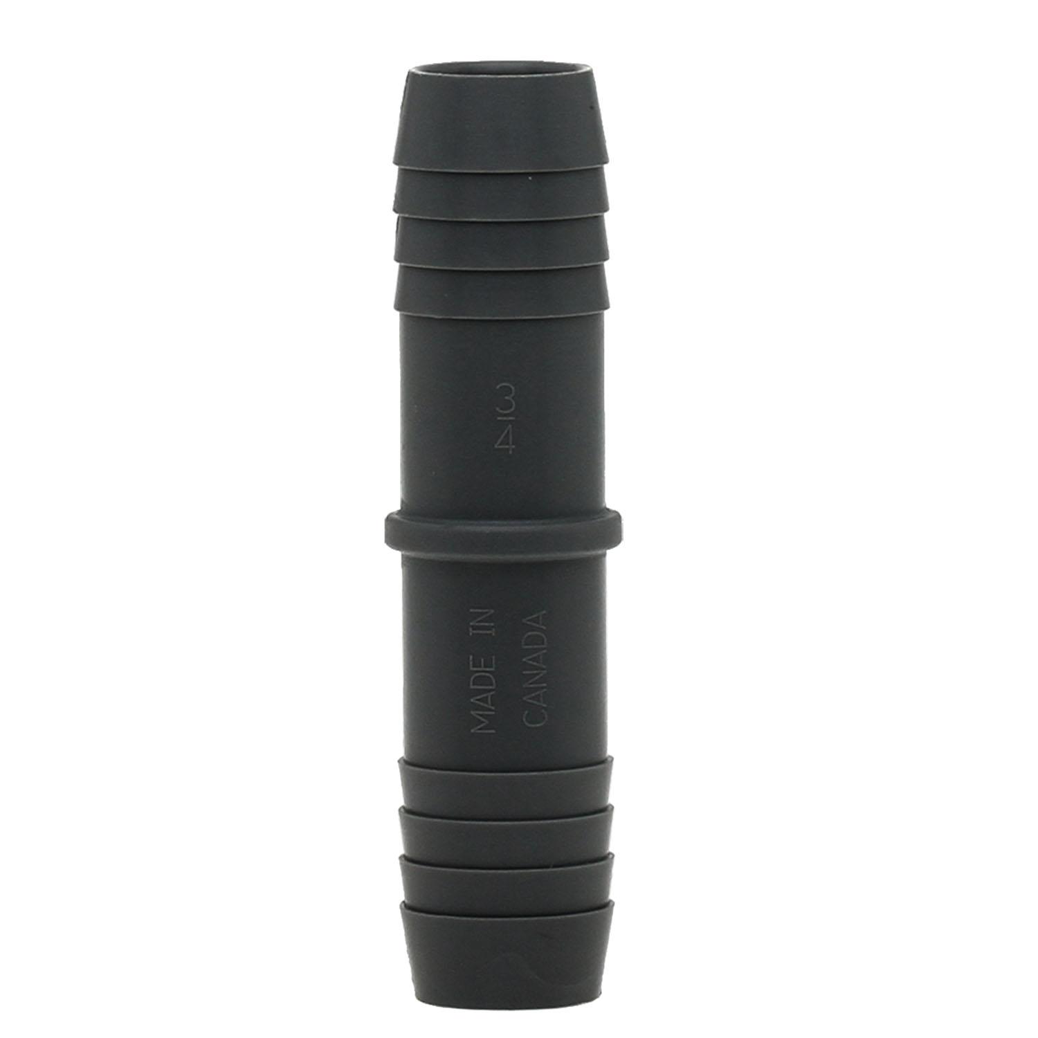 3/4" Embout du raccord de tuyau en polyéthylène gris