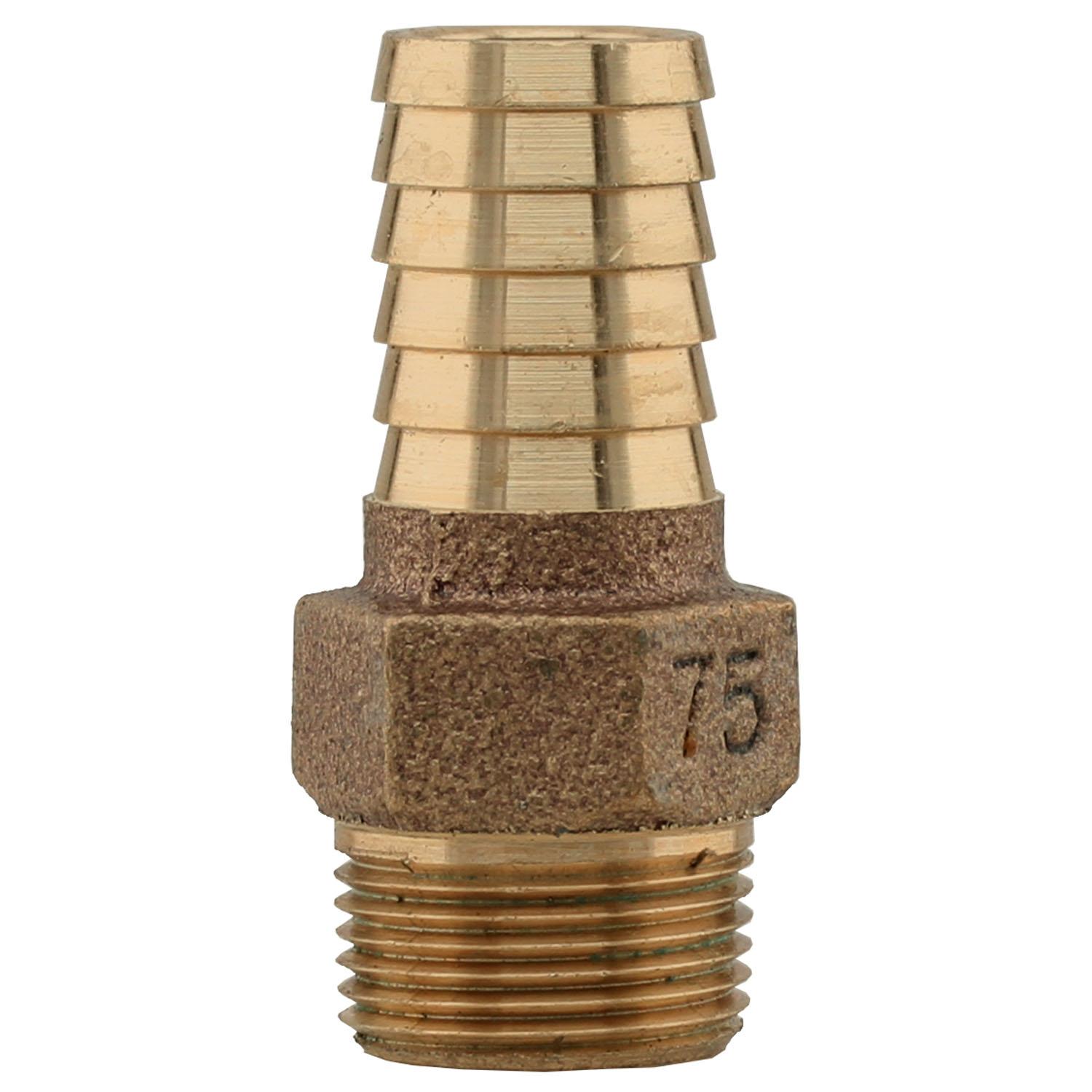 3/4" x 3/4" MPT x Insert Bronze Pipe Adapter
