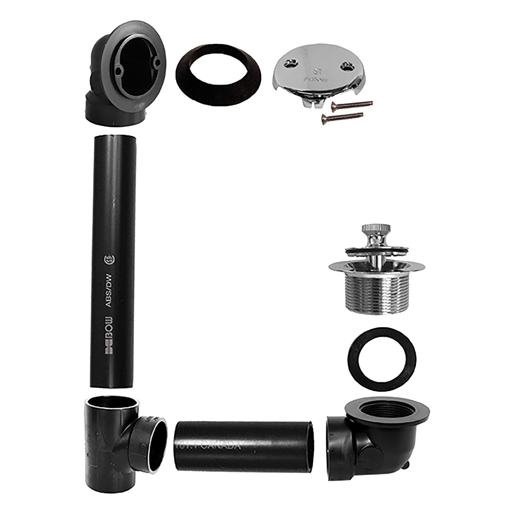 1-1/2" Chrome Bath Waste Overflow Kit Lift-Lock
