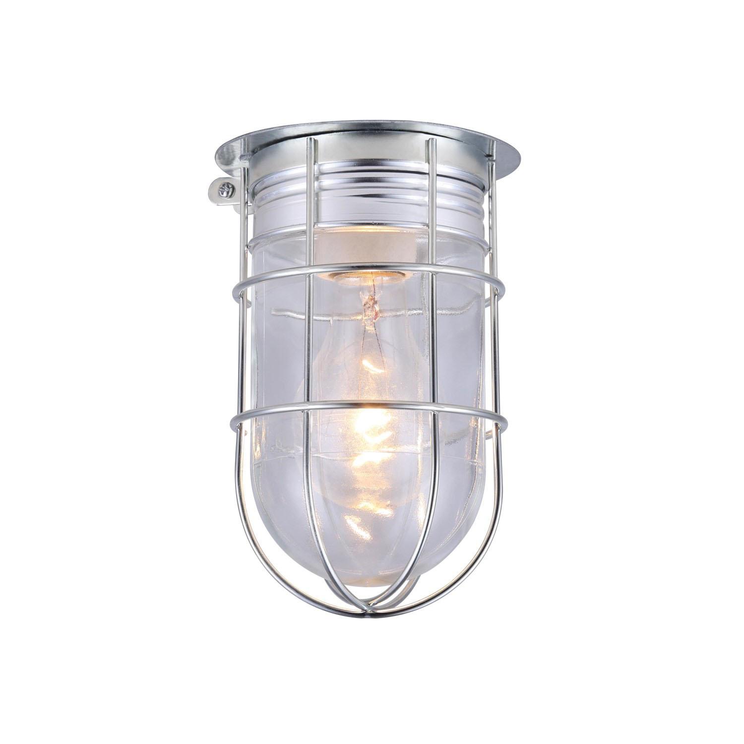 Lampe A19 de grange toutes saisons, couvercle aluminium/fer