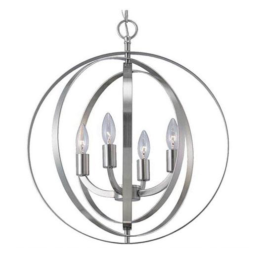 Meridian 18" Brushed Nickel Pendant Light