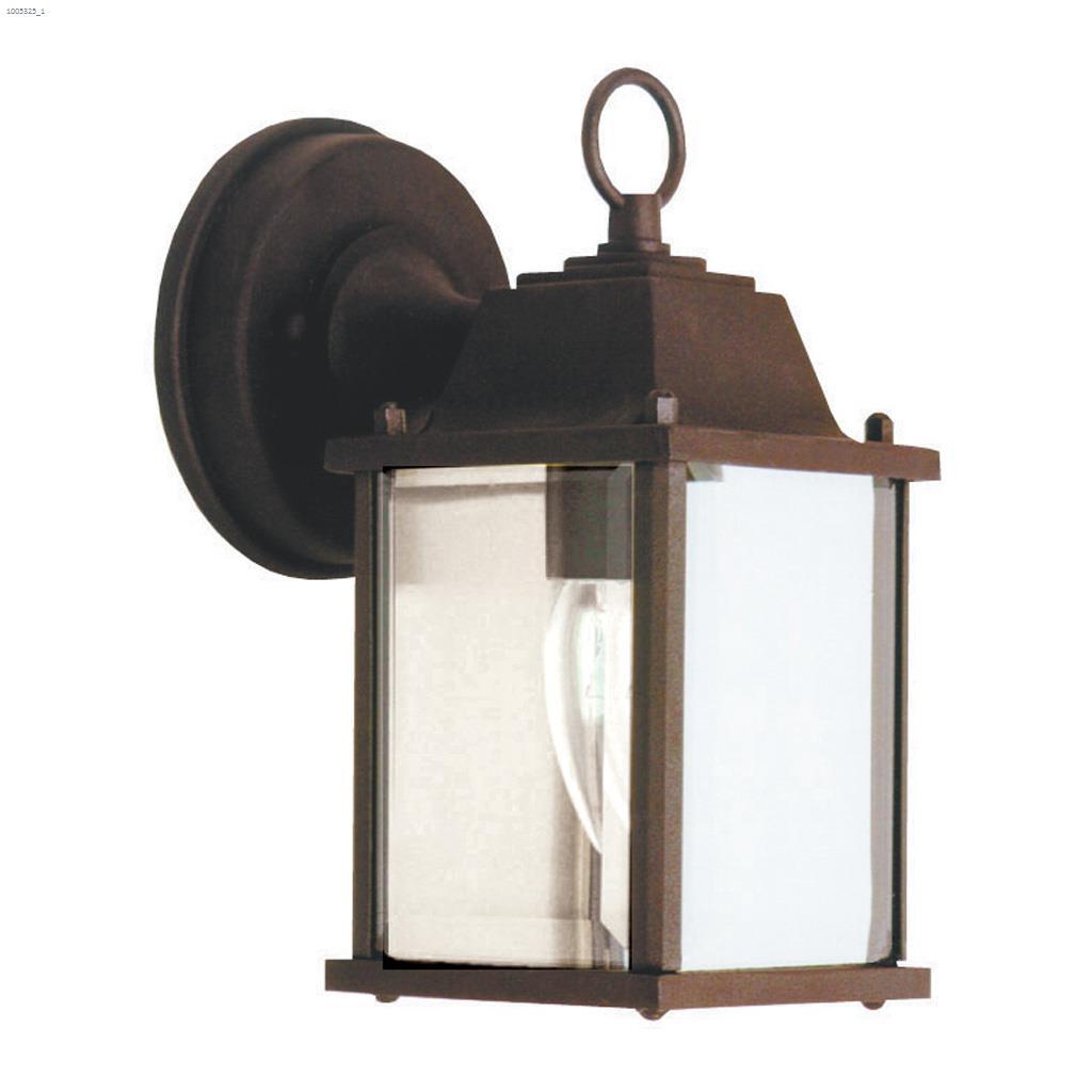 (1) Lampe A 100 watt lanterne extérieure noire
