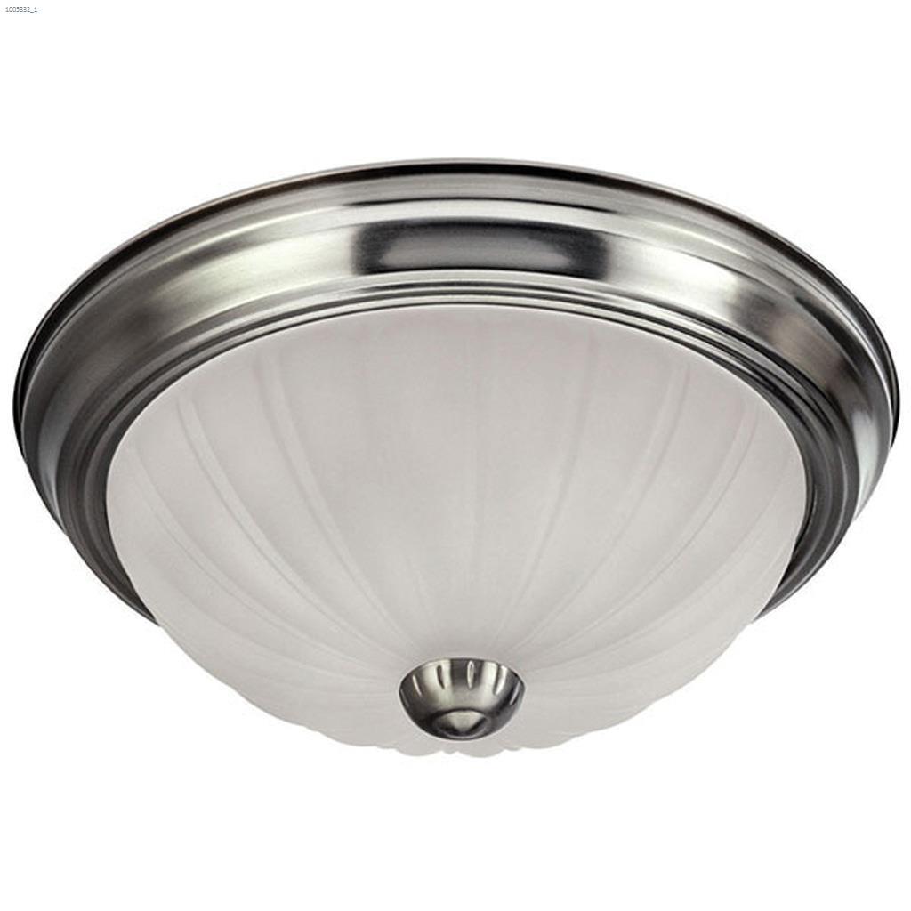 2 Lumière 40 watt plafonnier encastré en étain brossé