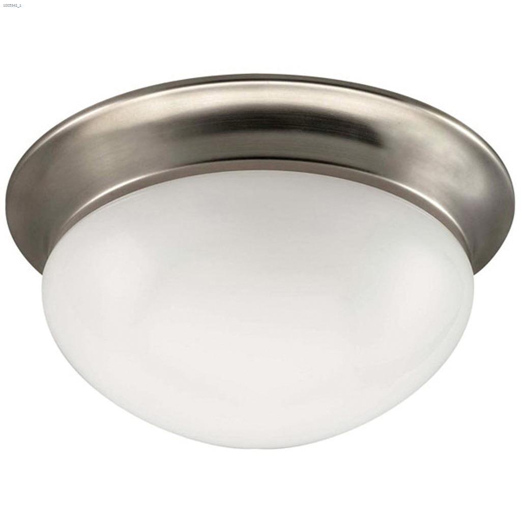1 Lumière 60 watt plafonnier encastré en étain brossé