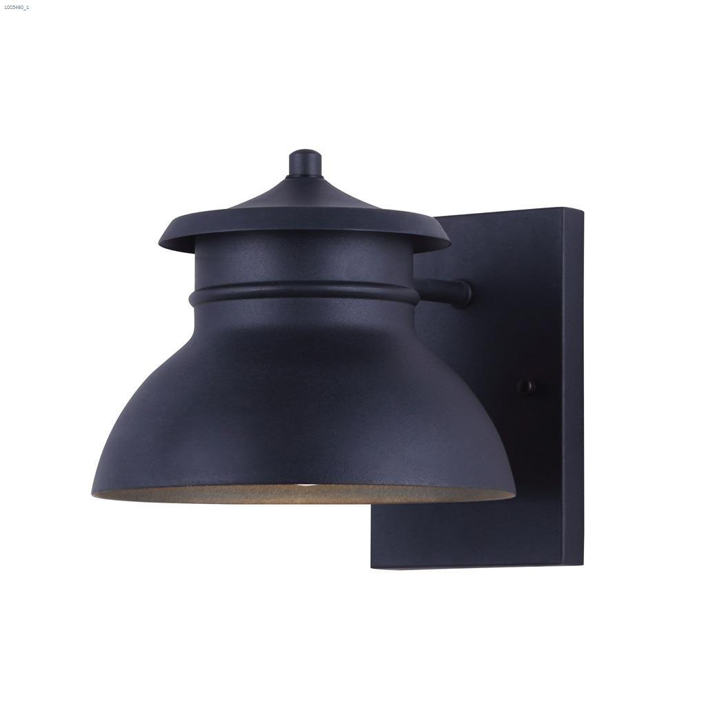 Winston LED 8' Black Outdoor Wall Light