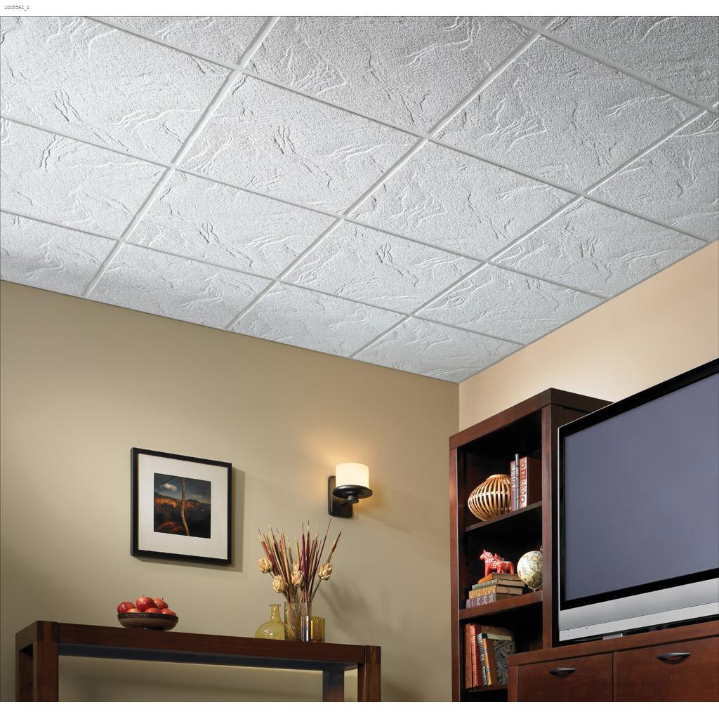 Panneau de plafond Sandrift™ ClimaPlus™ 2' x 2' x 3/4" blanc