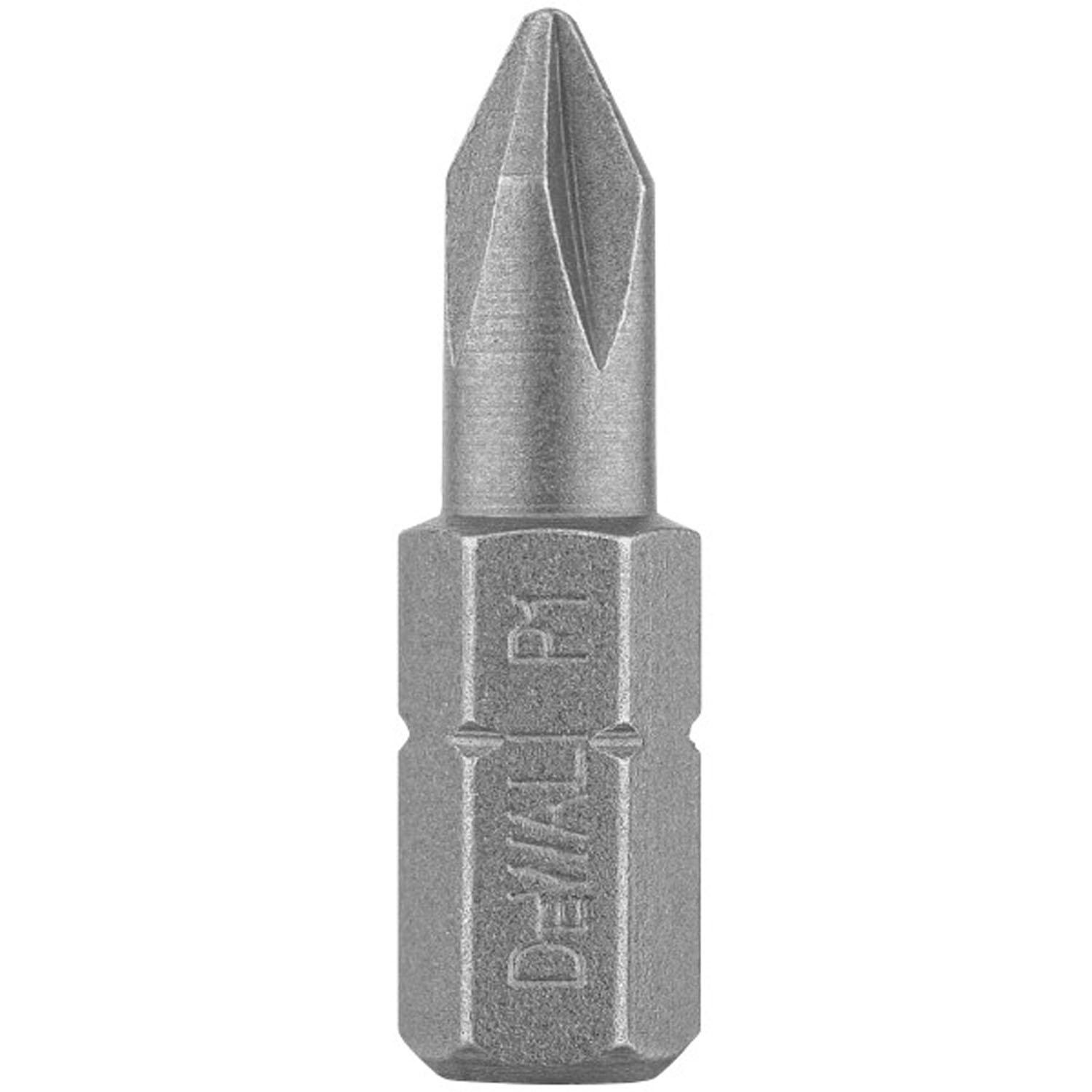 1" #1 Phillips Tool Steel Screwdriving Insert Bit-2/Pack