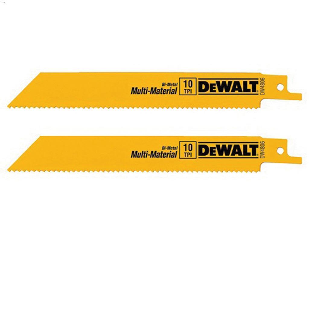 6" 10 TPI Bi-Metal Reciprocating Saw Blade-5/Pack
