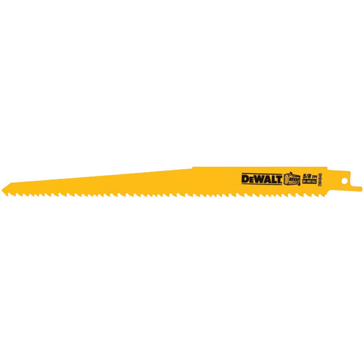 9" 5/8 TPI Bi-Metal Reciprocating Saw Blade-5/Pack