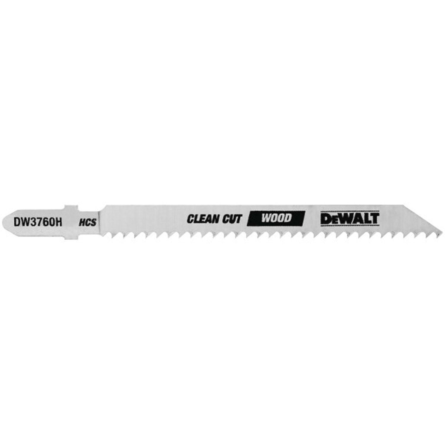 4" 10 TPI T Shank Wood Cutting Jig Saw Blade-5/Pack