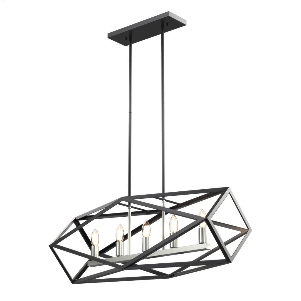 Polygon 32" Linear Chandelier