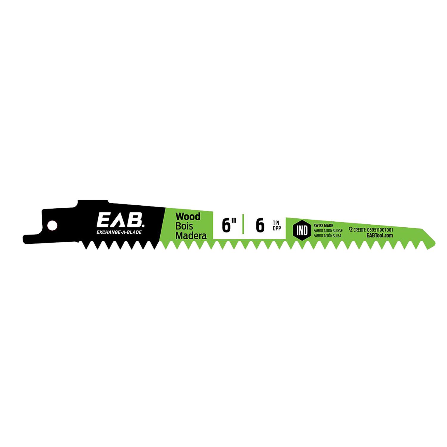 Lame de scie alternative pour bois 6 po x 6 DPP