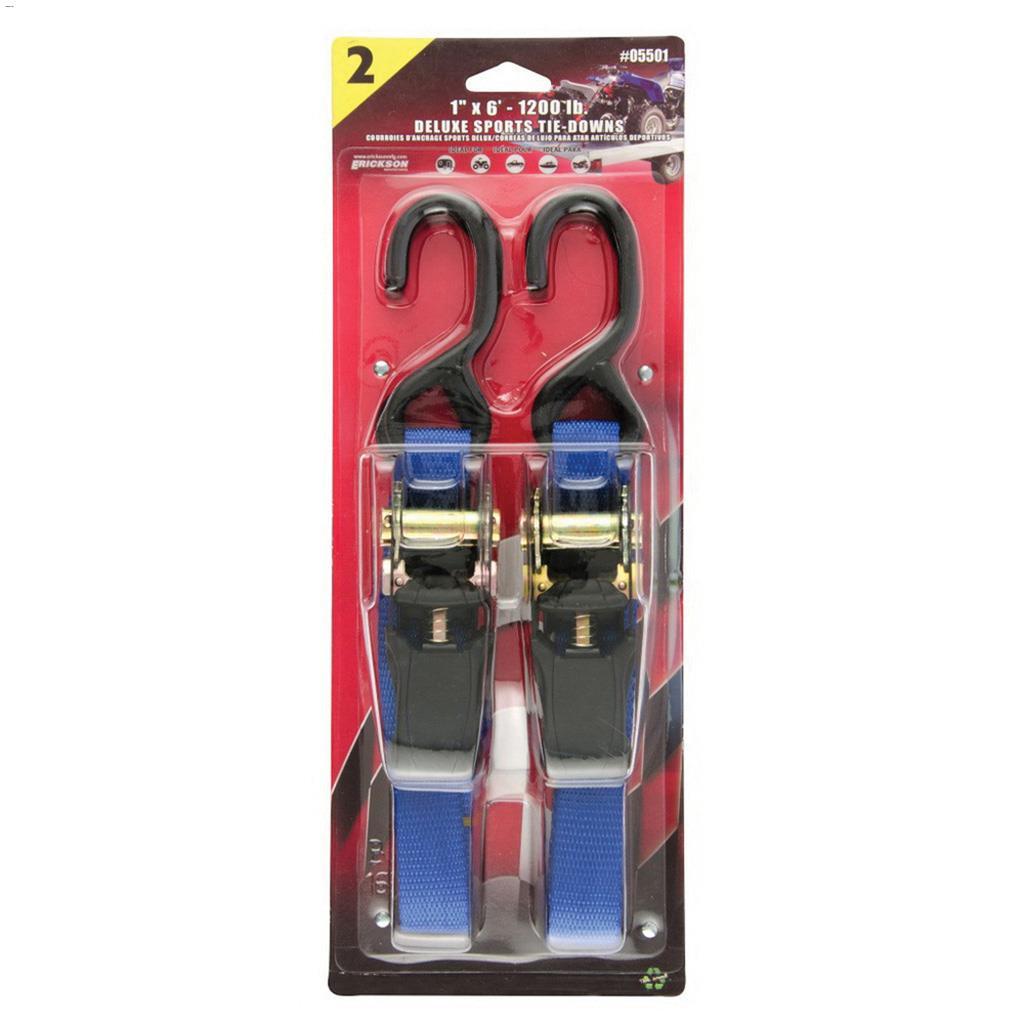 6' x 1" Blue Ratchet Strap-2/Pack
