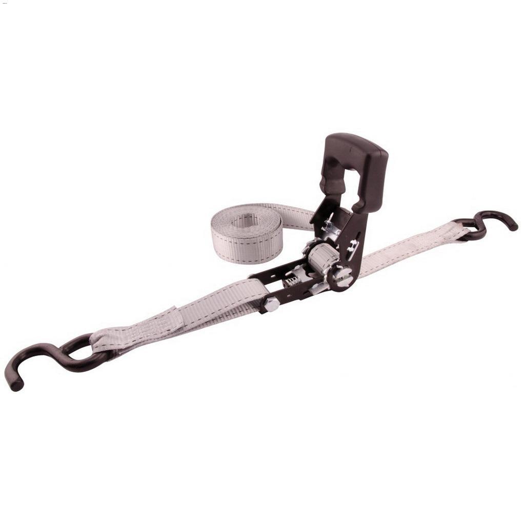 12' x 1-1/4" Grey Ratchet Tie-Down-4/Pack