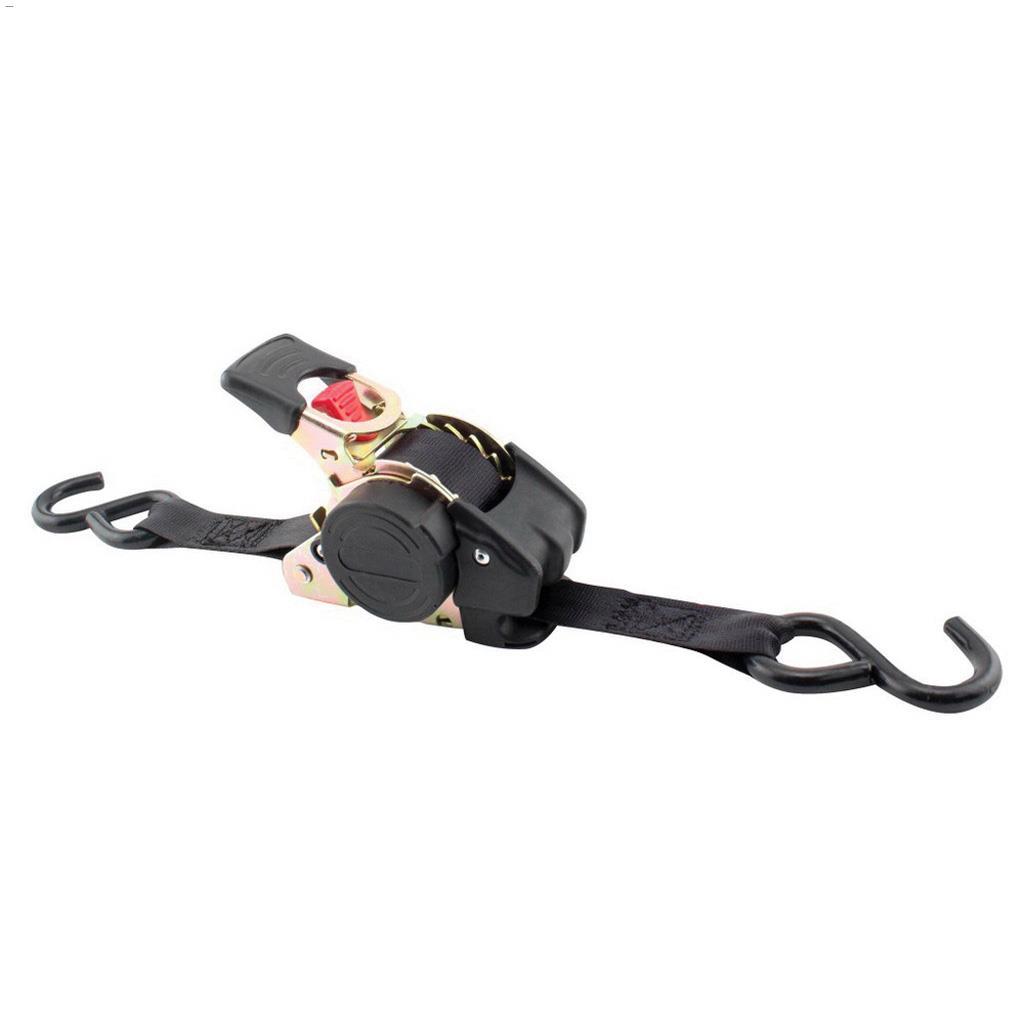 6' x 1" Black Ratchet Tie-Down Strap-2/Pack