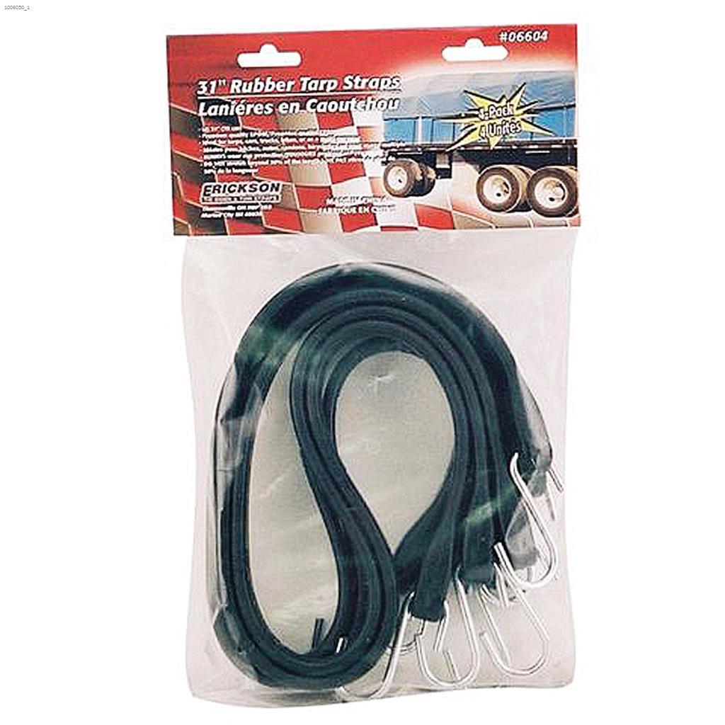 31" x 1" Black Tarp Strap-4/Pack