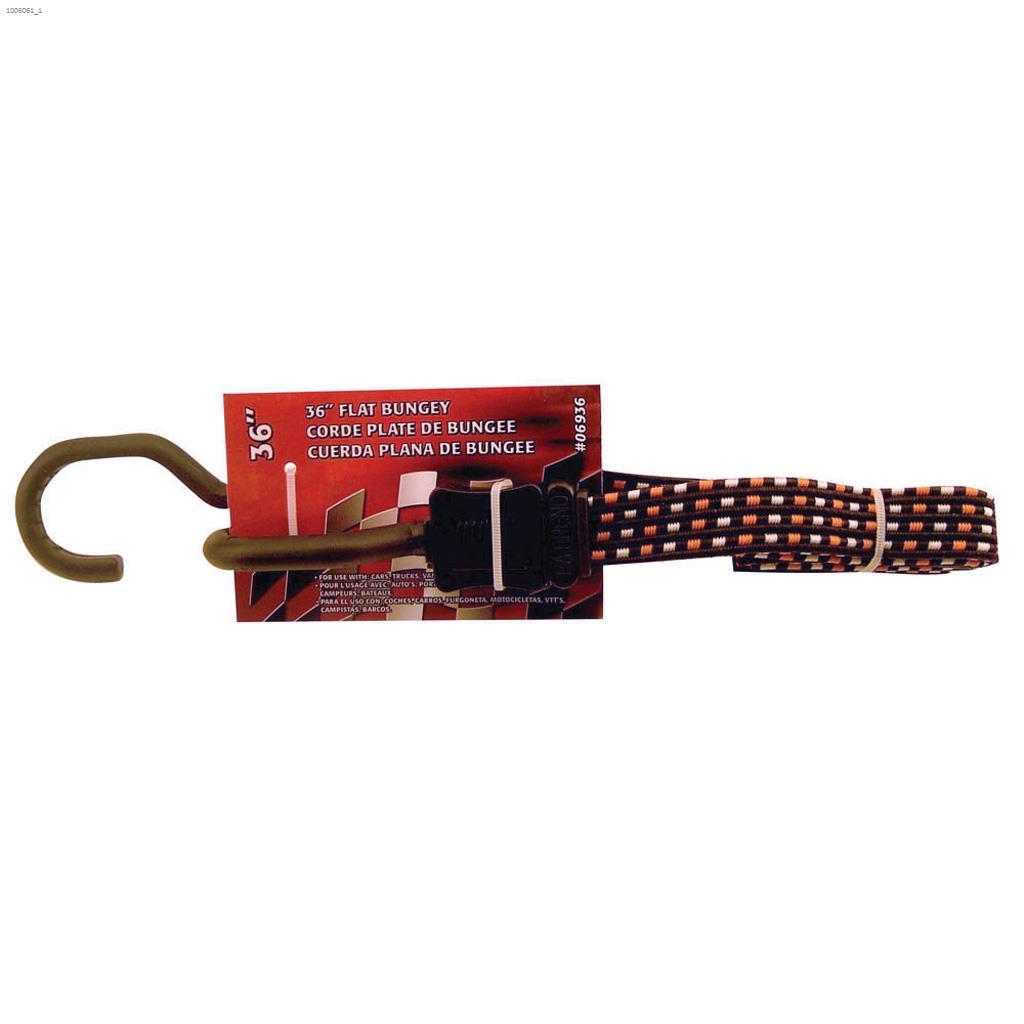 36" Assorted Flat Bungee Cord
