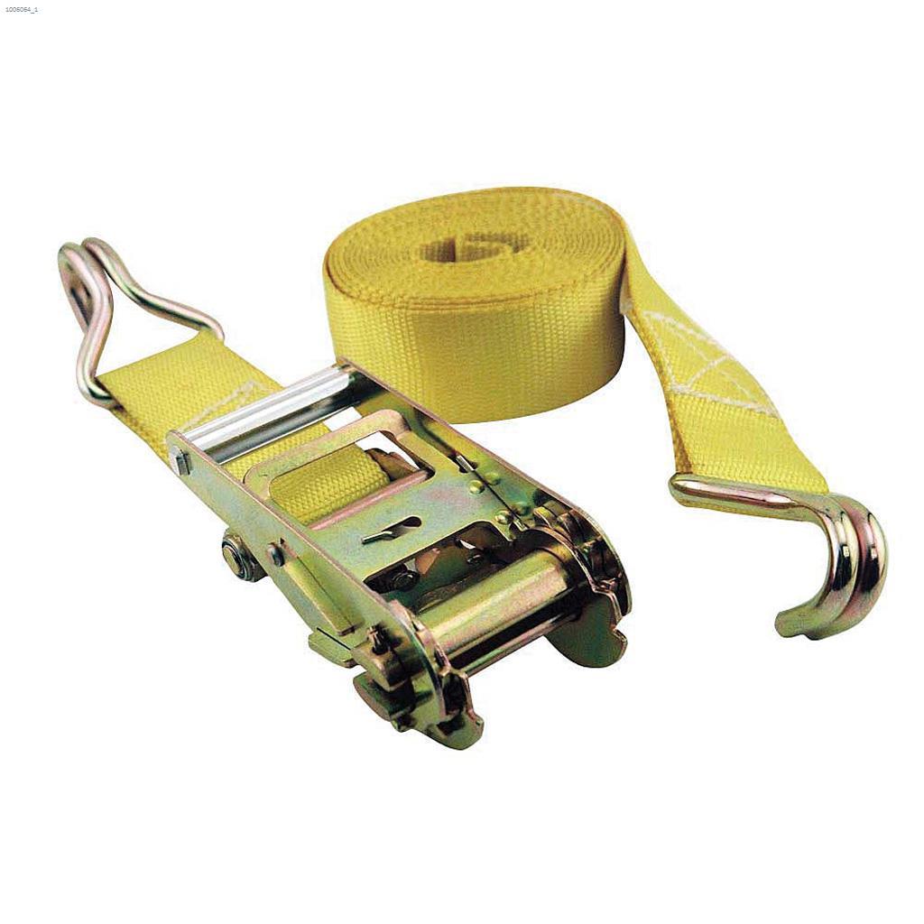 25' x 2" Yellow Ratchet Strap