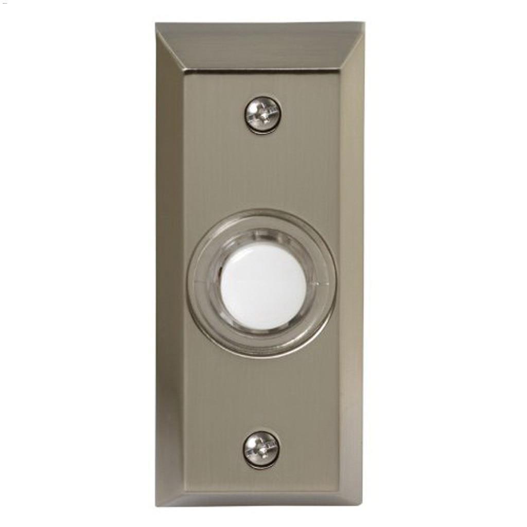 Bouton-poussoir lumineux de sonnette en acier inoxydable