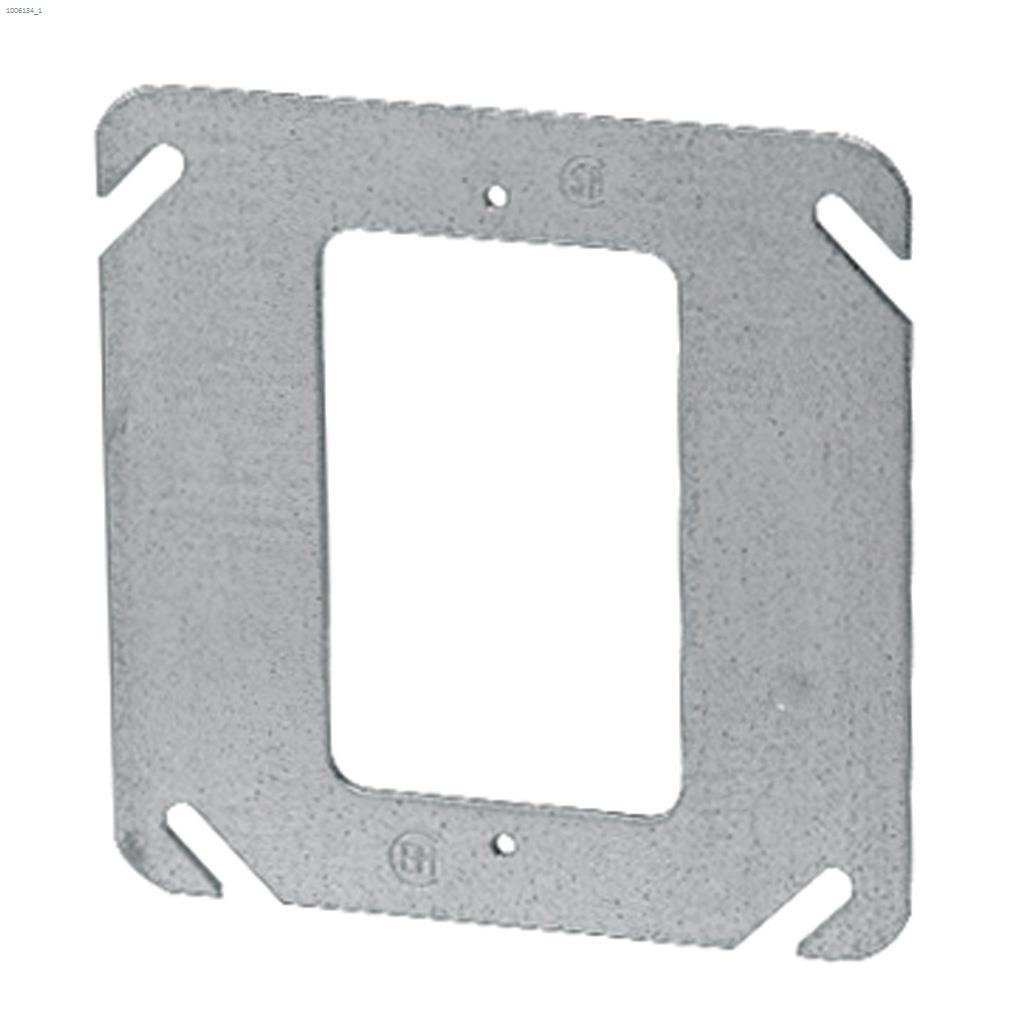 TradeSelect 4" x 4" 2 Gang Metal Square Cover