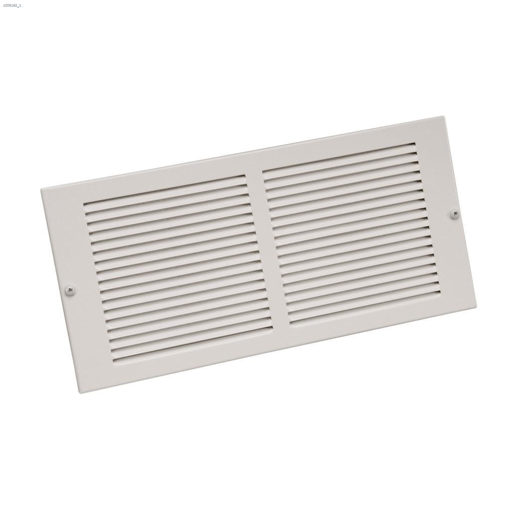 4" x 10" Grille murale à lames, blanc