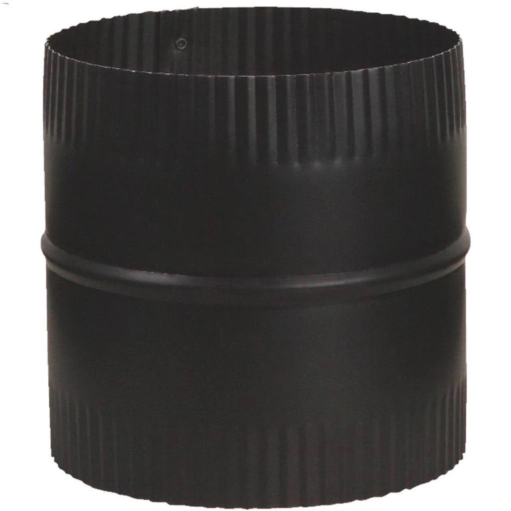 6" Black Matte Connector Union Piece
