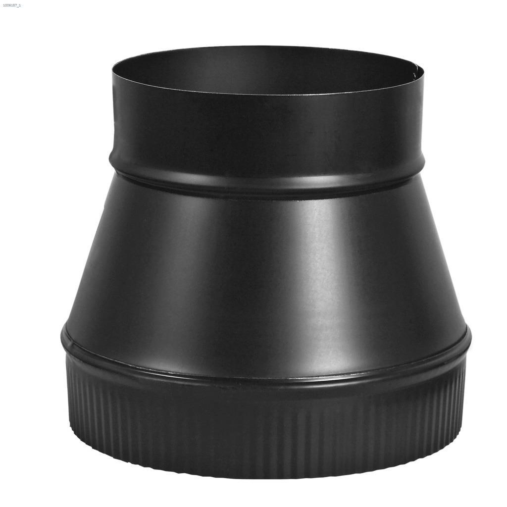 6" x 7" Raccord d'évasement extrémité large sertie noir mat