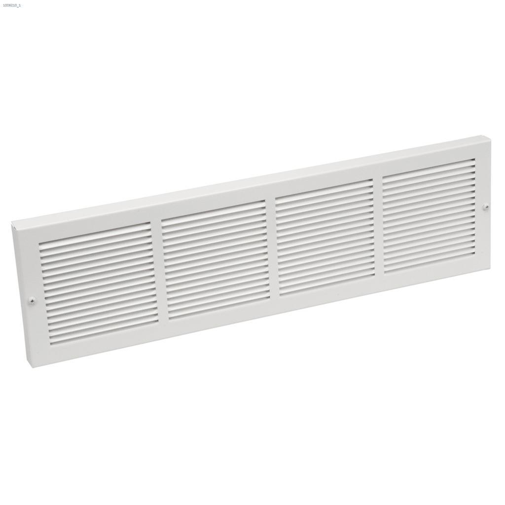 Grille Blanche de Plinthe Chauffante