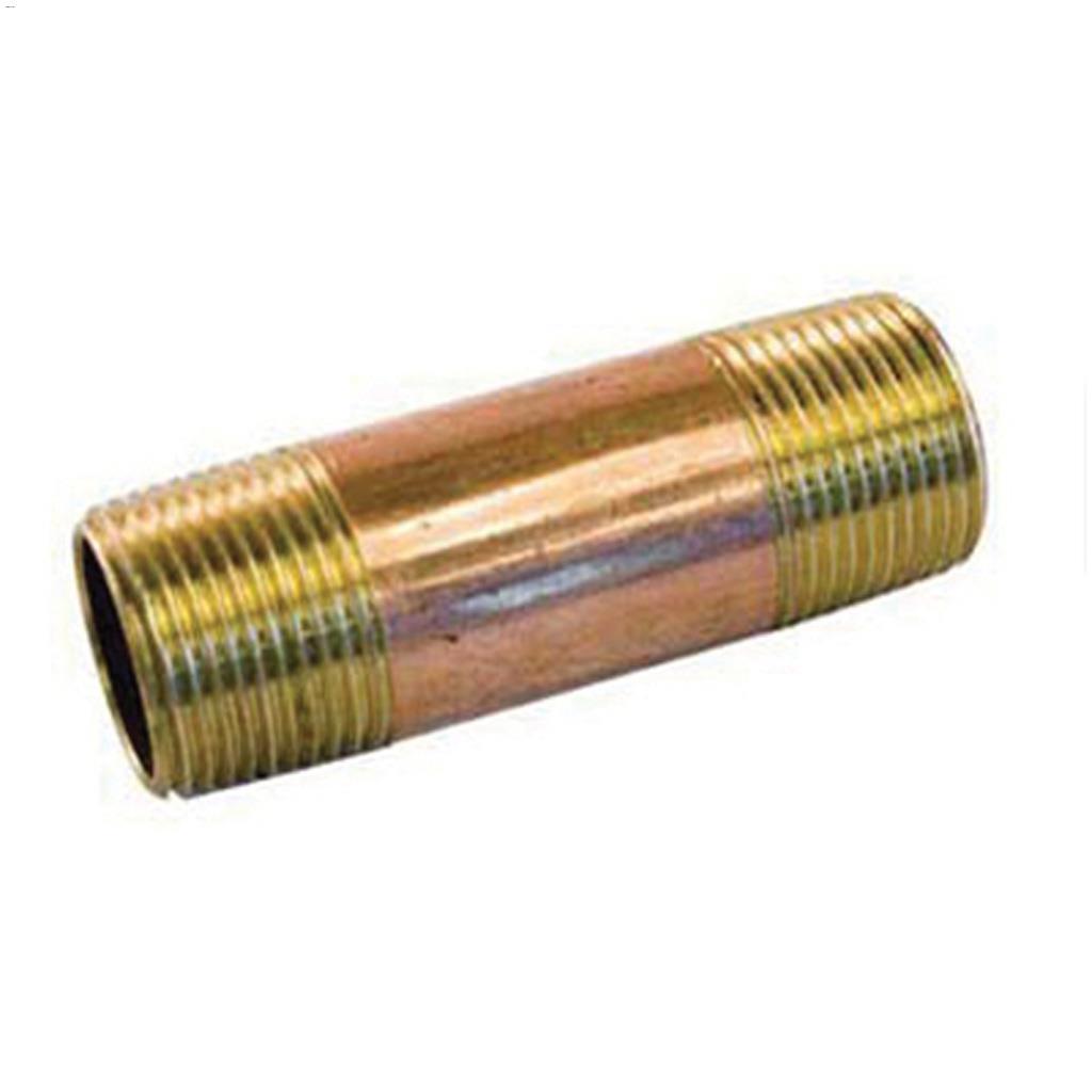1/2" x Mamelon de tuyau fileté fermé en bronze