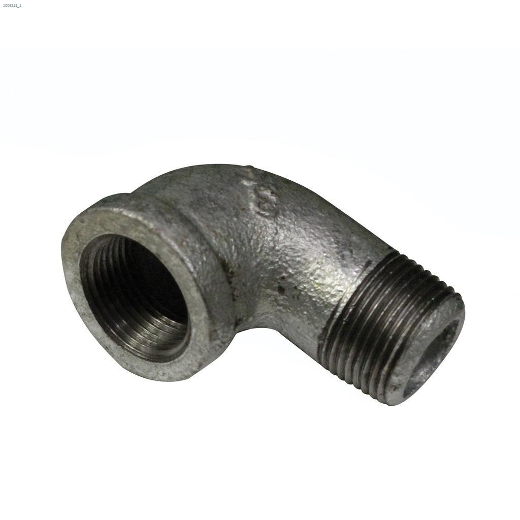3/4" Coude mâle-femelle 90  degré, fer malléable galvanisé