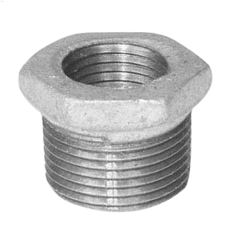 1-1/2" x 3/4" Galvanized Malleable Iron Hex Bushing