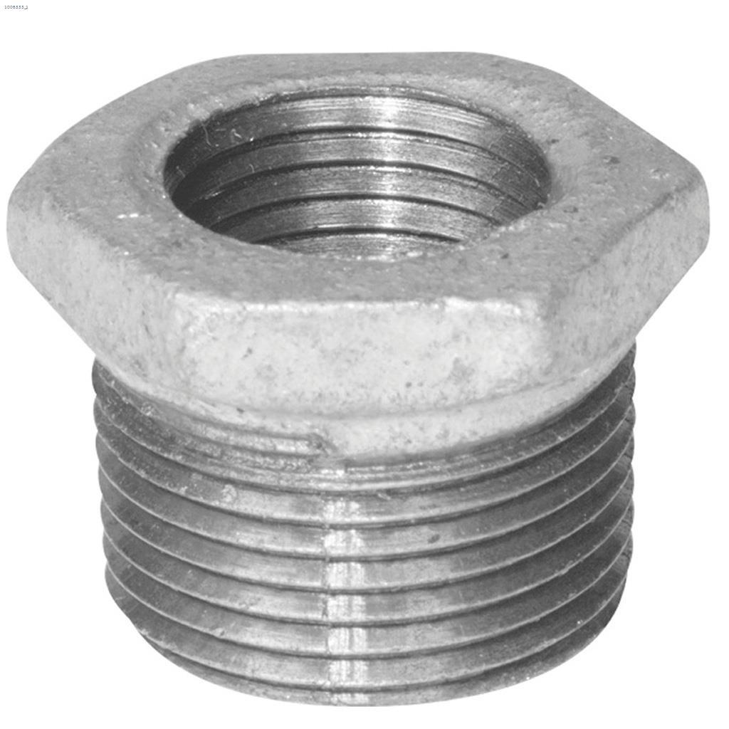 1" x 3/4" Douille hexagonale en fer malléable galvanisé