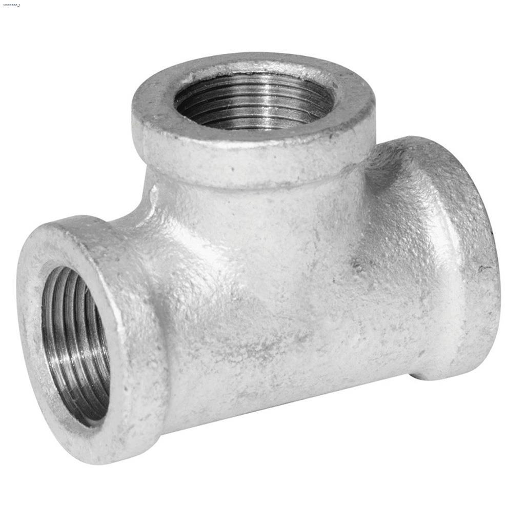 3/4" Té en fer malléable galvanisé