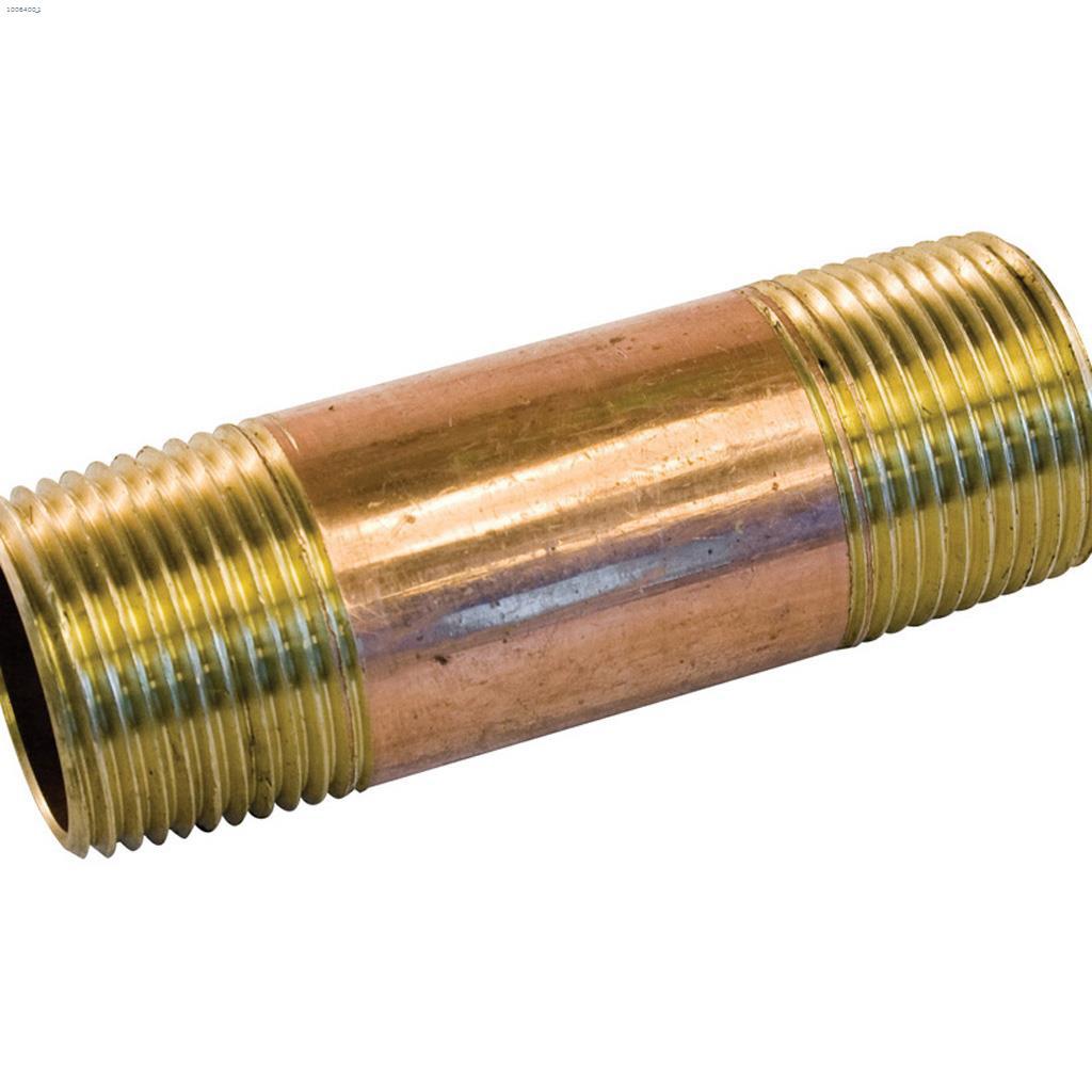 1/4" x 4" Thread Bronze Pipe Nipple