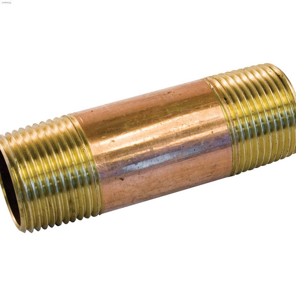 3/8" x 1-1/2" Thread Bronze Pipe Nipple