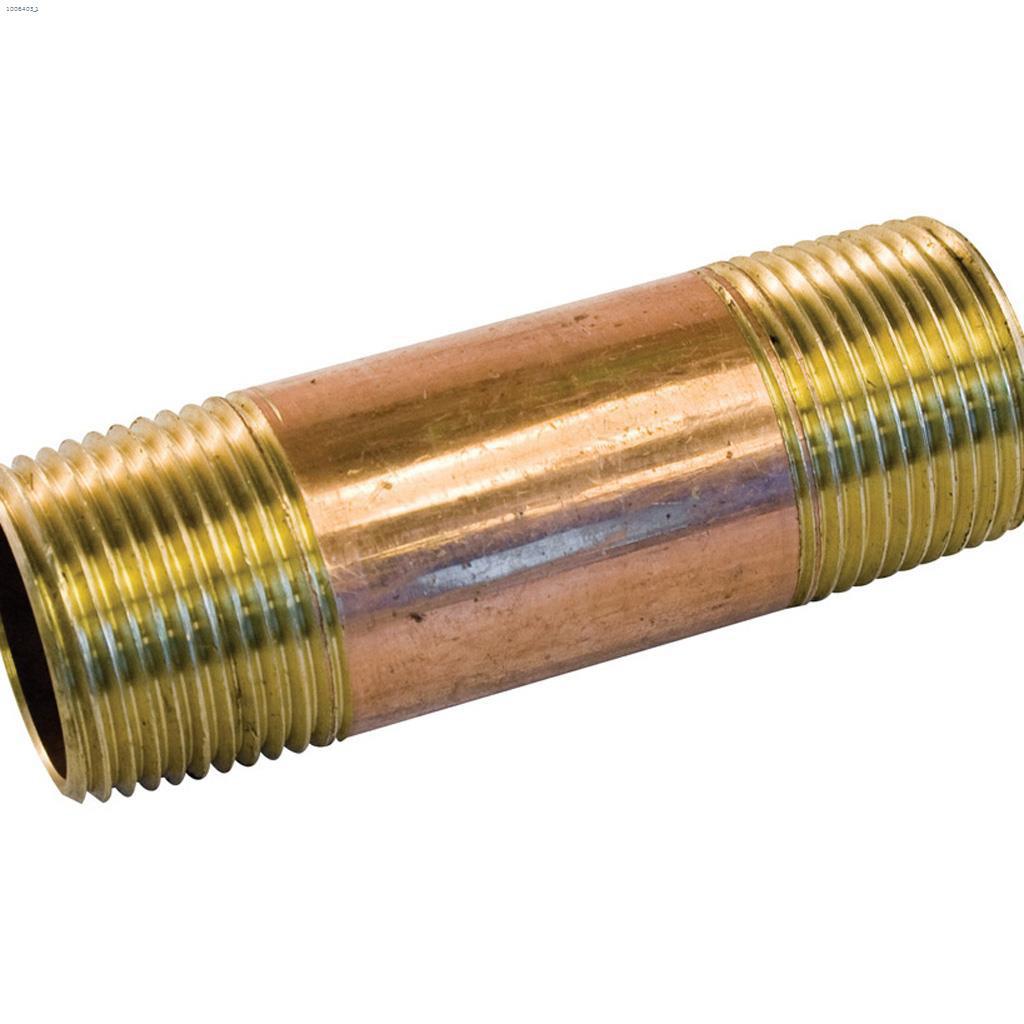 1/2" x 2" Thread Bronze Pipe Nipple