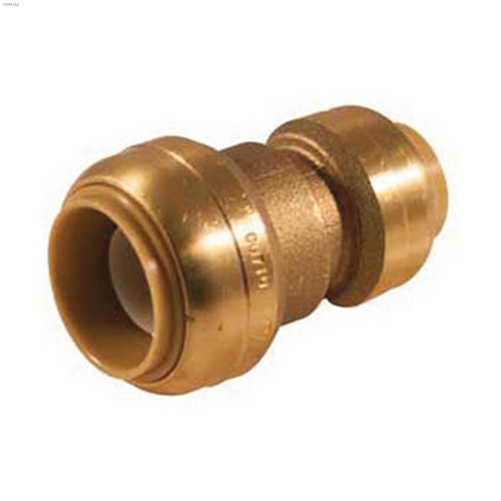 3/4" x 1/2" Brass Push-Fit Coupling