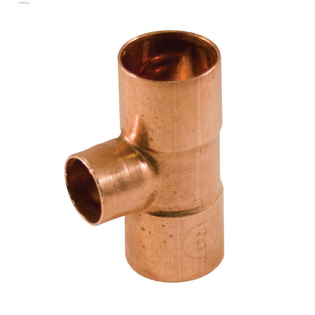 1" x 1" x 3/4" C x C x C Copper Tee