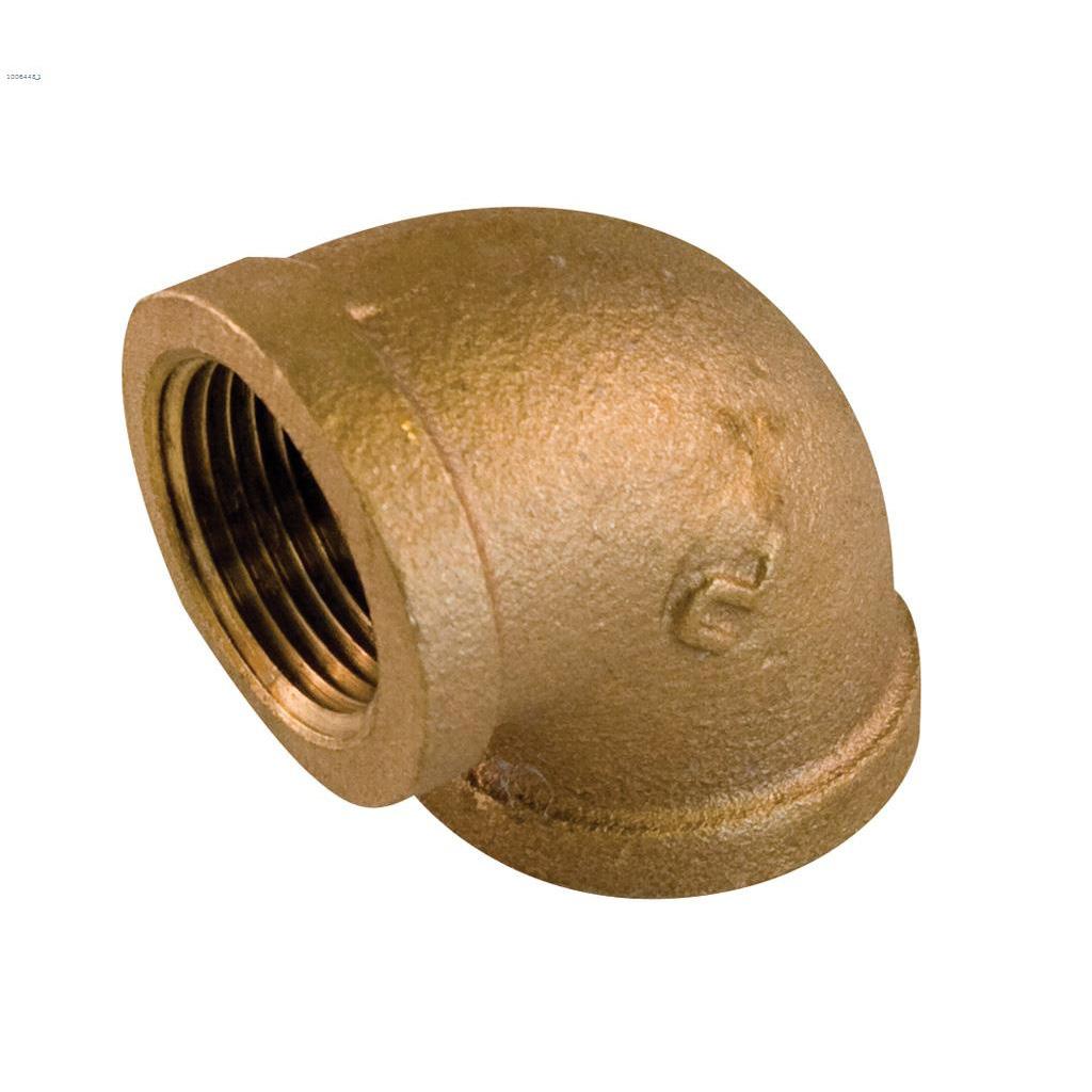1/4" Thread Bronze 90 Degree Elbow