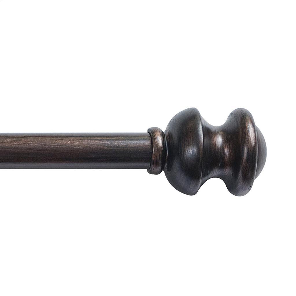 5/8" 28 - 48" Tringle rideau simple rouille antique Kendall