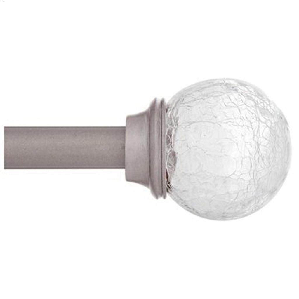 5/8" 48 - 86" Pewter Walden Curtain Rod